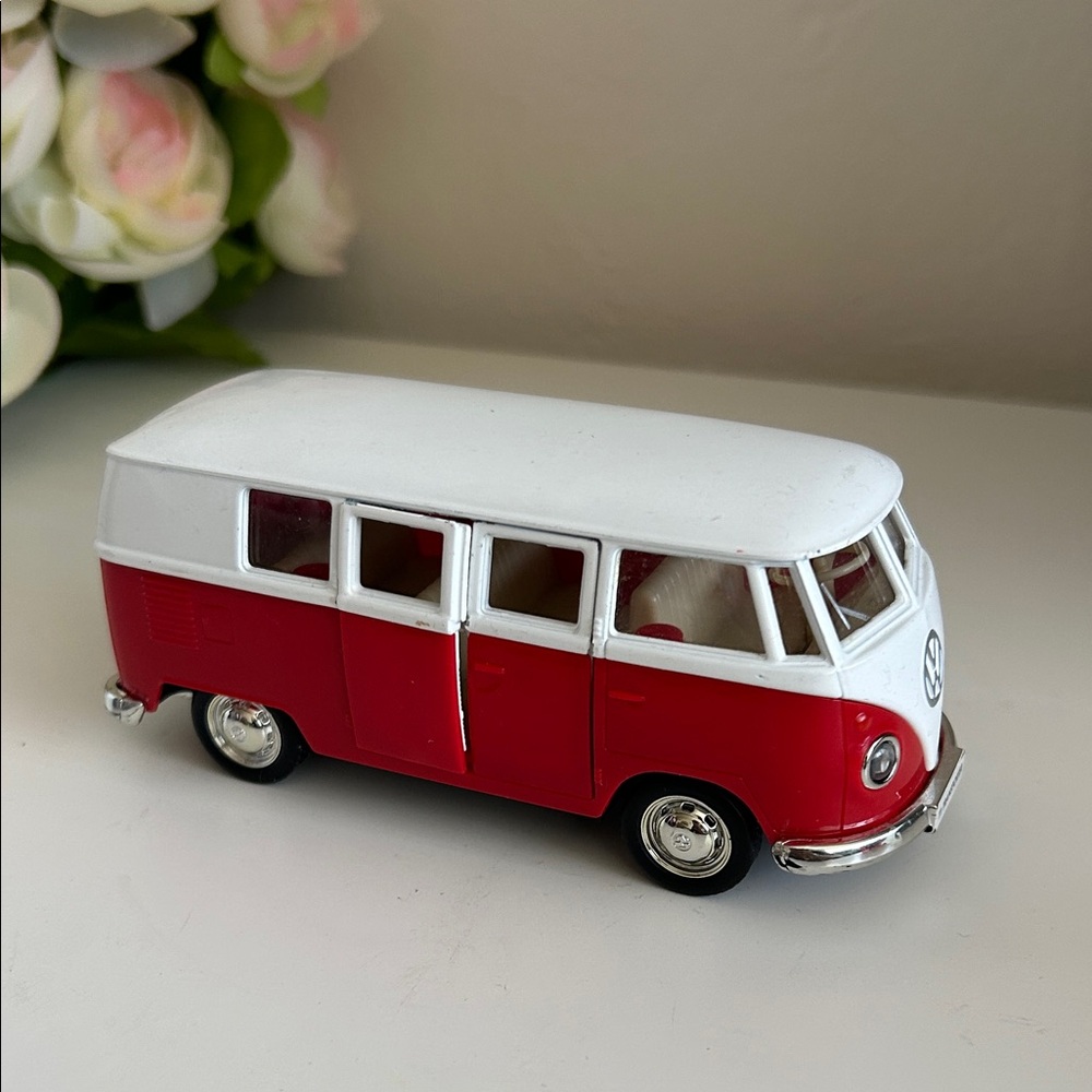 Classic Red and White Toy Van
